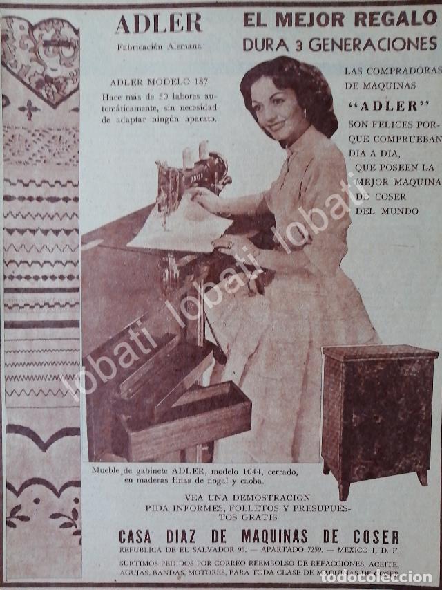 Sammeln von Plakaten: CARTEL ANTIGUO ORIGINAL DE MAQUINAS DE COSER ADLER 1953 /103, CASA DIAZ DE MAQUINAS