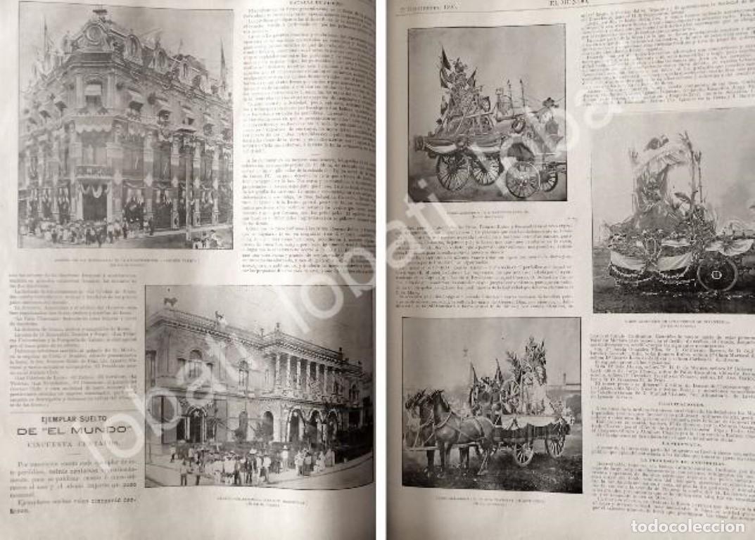 Sammeln von Plakaten: CARTEL ANTIGUO ORIGINAL DE DESFILE DE LAS FLORES FIESTAS PATRIAS D.F 1895