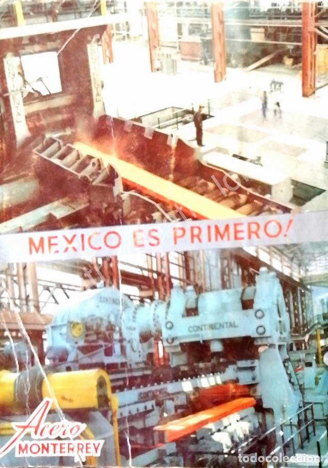 Collectionnisme d'affiches: CARTEL ANTIGUO ORIGINAL DE CIA. FUNDIDORA MONTERREY 1961 /275