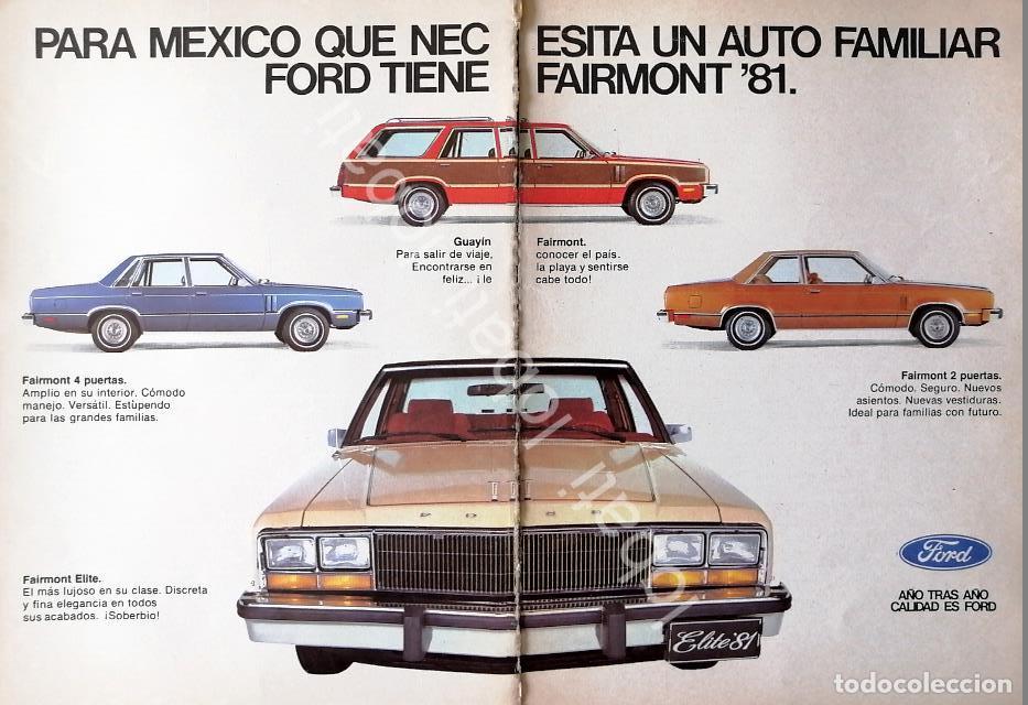 Poster collecting: CARTEL ANTIGUO ORIGINAL DE AUTOS FORD FAIRMONT 1981 TODOS SUS MODELOS /442