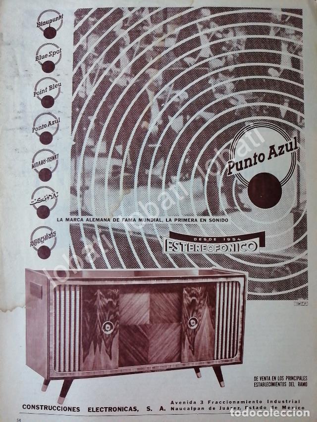 Poster collecting: CARTEL ANTIGUO ORIGINAL DE RADIO CONSOLA PUNTO AZUL (BLAUPUNHT) 1959 /137