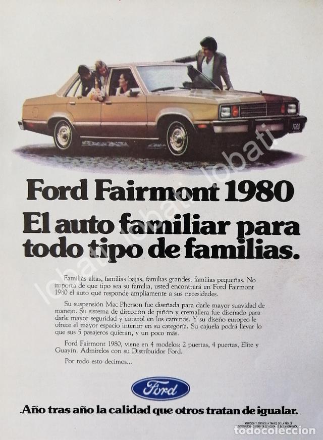 Poster collecting: CARTEL ANTIGUO ORIGINAL DE MINI AFICHE AUTOS FORD FAIRMONT 1980 /446