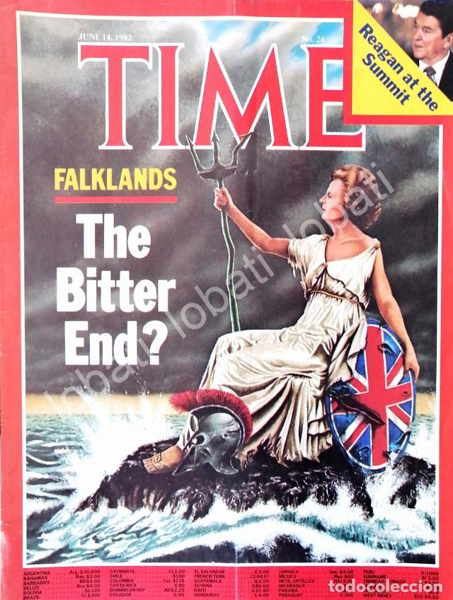 Collezionismo di affissi: CARTEL ANTIGUO ORIGINAL DE PORTADA VINTAGE 1982 LA GUERRA DE LAS MALVINAS MARGARET THATCHER /PLT MLT