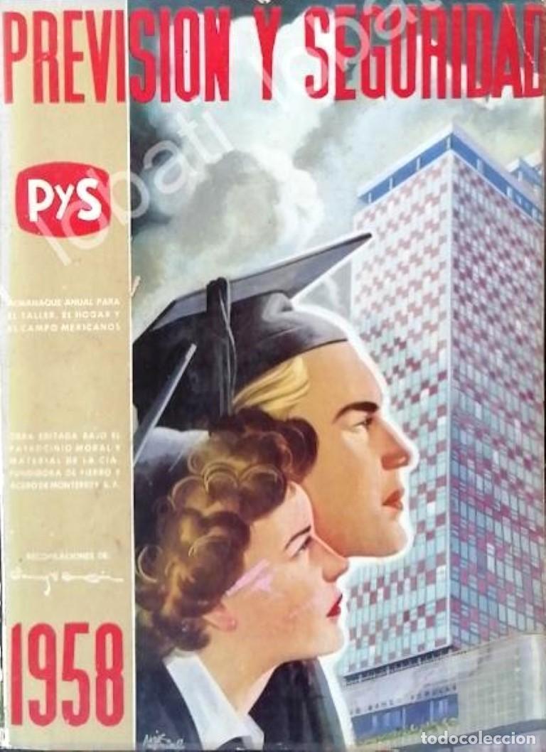 Collezionismo di affissi: PORTADA ANTIGUA ORIGINAL TERMINAN EL EDIFICIO ACERO MONTERRREY 1958, DEBUJO DE ARIAS BERNAL