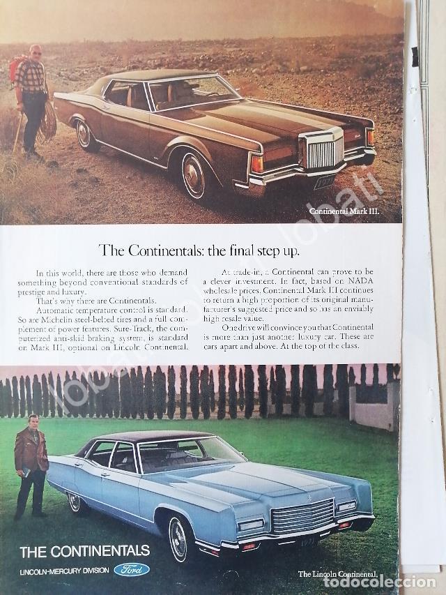 Sammeln von Plakaten: CARTEL ANTIGUO ORIGINAL DE AUTOS FORD CONTINENTAL MARK III & LINCOLN /531