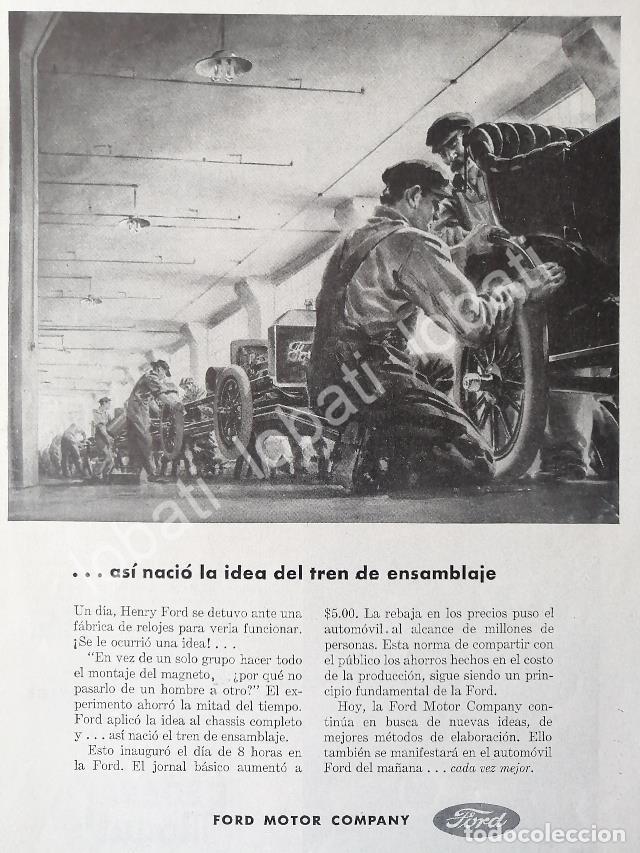 Sammeln von Plakaten: CARTEL ANTIGUO ORIGINAL DE AUTOS PLANTA FORD 1945 /544