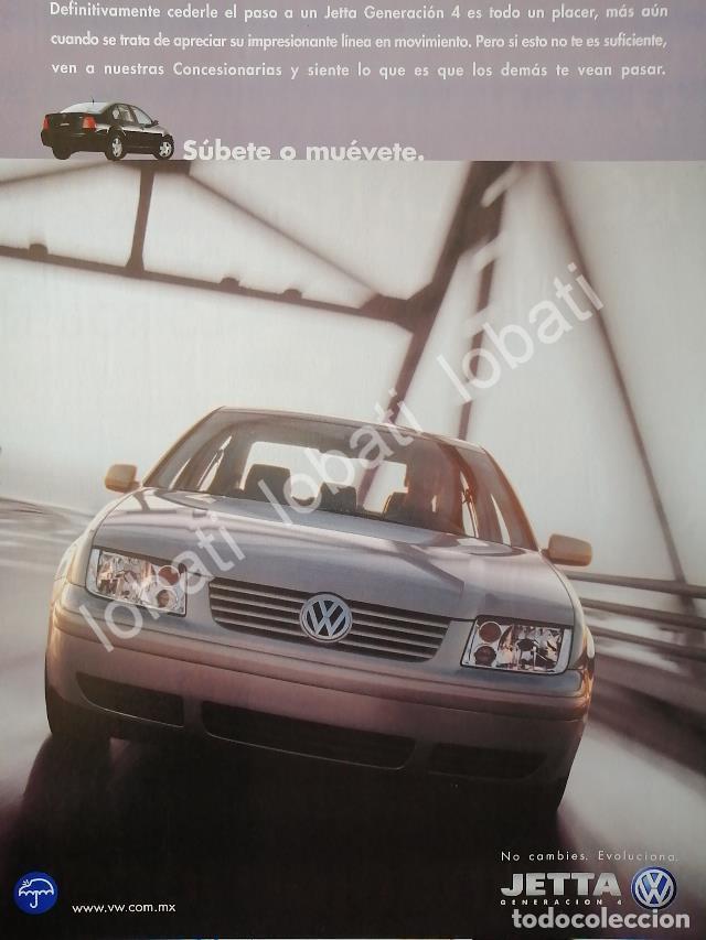 Poster collecting: CARTEL ANTIGUO ORIGINAL DE AUTOS VOLKSWAGEN JETTA 2000 /24