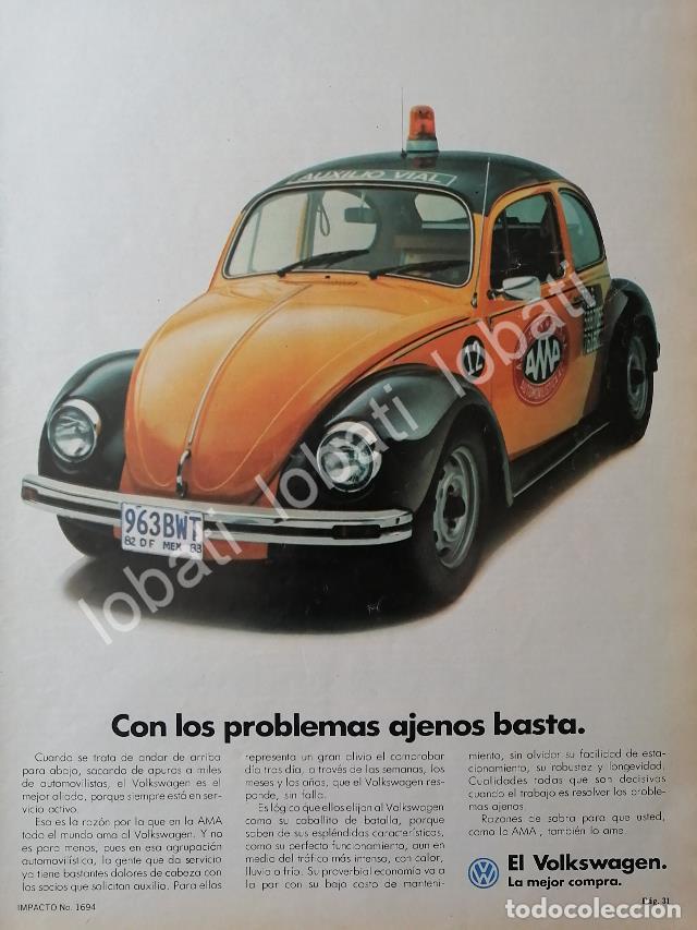 Poster collecting: CARTEL ANTIGUO ORIGINAL DE AUTOS VOLKSWAGEN VOCHO 1982 /39