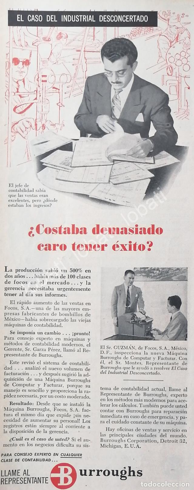 Poster collecting: CARTEL ANTIGUO ORIGINAL DE FOCOS S.A Y EL GERENTE GARZA PEREZ 1953 /320