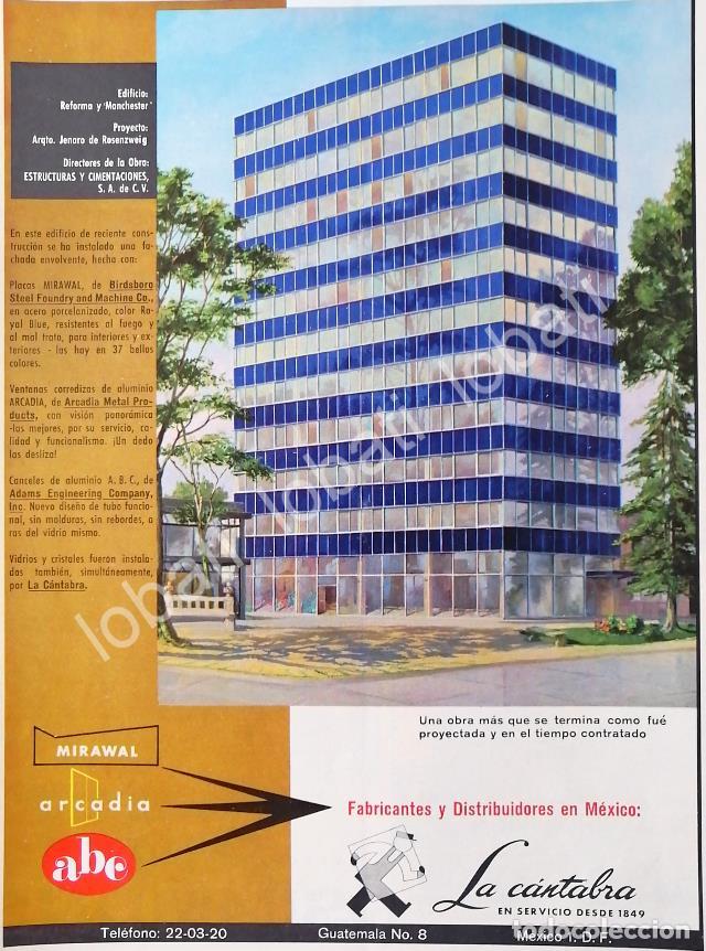 Poster collecting: CARTEL ANTIGUO ORIGINAL DE NUEVO EDIFICIO ROZENZWEIG Y LA CANTABRA S.A 1958 /338 SUPER RARO