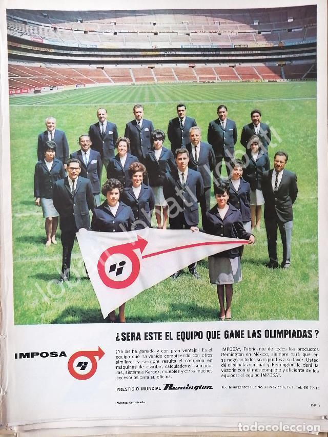 Poster collecting: CARTEL ANTIGUO ORIGINAL DE IMPOSA, FABRICA DE REMINGTON MEXICO 1967 /354 MUY RARO