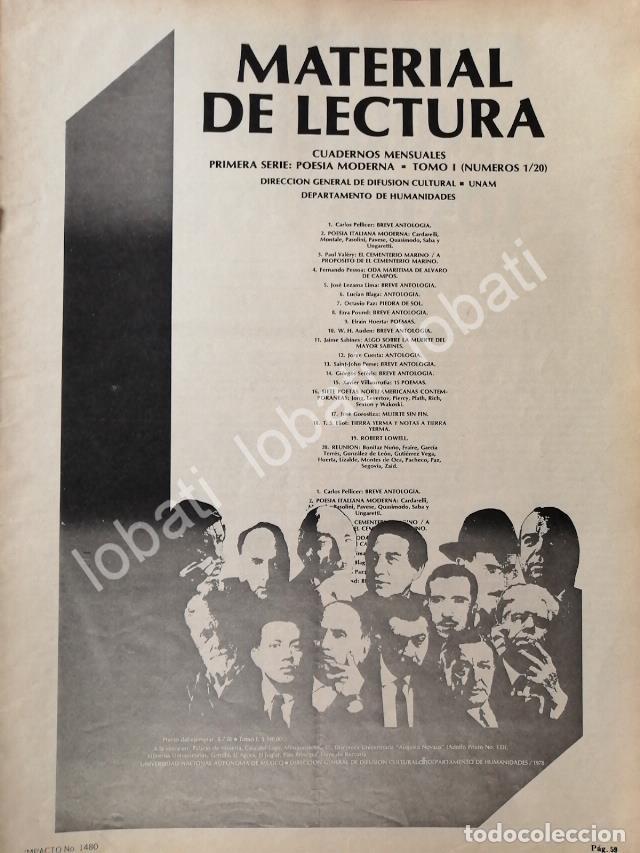 Poster collecting: CARTEL ANTIGUO ORIGINAL DE GOBIERNO LANZA CUADERNOS DE LA SEP. 1978 /76