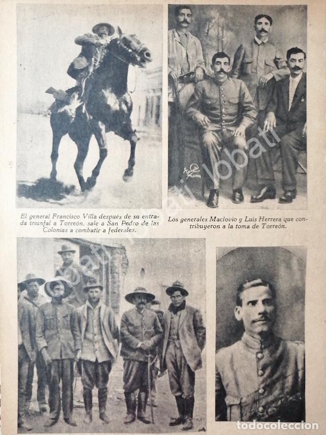 Collectionnisme d'affiches: CARTEL ANTIGUO ORIGINAL DE PANCHO VILLA DERROTA A FEDERALES EN TORREON 1940 RVM