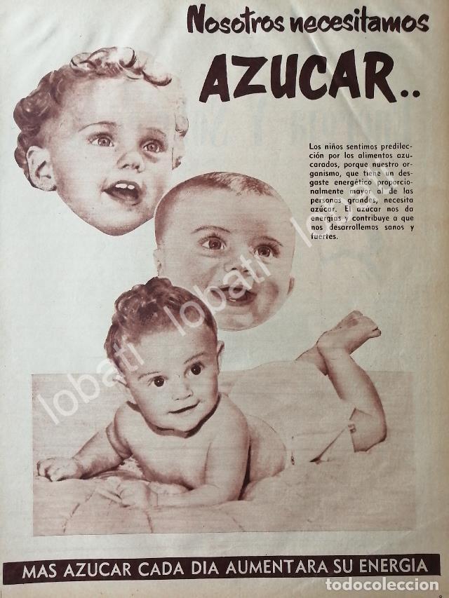 Collectionnisme d'affiches: CARTEL ANTIGUO ORIGINAL DE CAMPA&Ntilde;A NACIONAL DE CONSUMO DE AZUCAR 1955 / 399