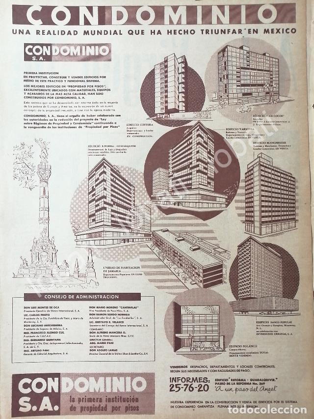 Collectionnisme d'affiches: CARTEL ANTIGUO ORIGINAL DE EDIFICIOS PANI 1956 CONSTRUCTORA CONDOMINIO S.A /397
