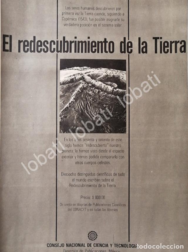Collectionnisme d'affiches: CARTEL ANTIGUO ORIGINAL DE CONACY PRESENTA LIBRO. EL DESCUBRIMIENTO DE LA TIERRA 1982