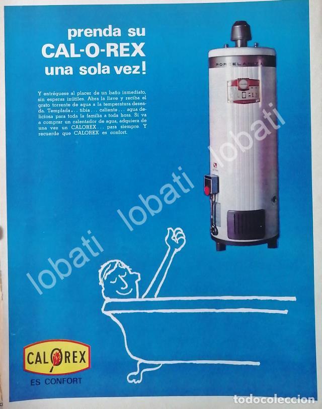 Collectionnisme d'affiches: CARTEL ANTIGUO ORIGINAL DE BAOYLER O CALENTADOR DE AGUA CALOREX 1960s /461 MONTERREY