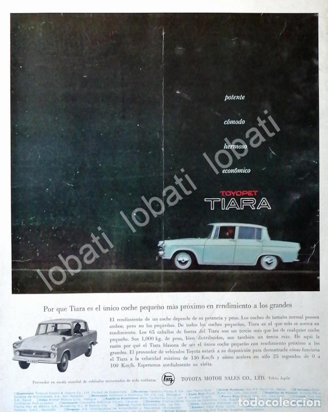 Coleccionismo de carteles: CARTEL ANTIGUO ORIGINAL DE AUTOS TOYOTA TOYOPET TIARA 1961 /230