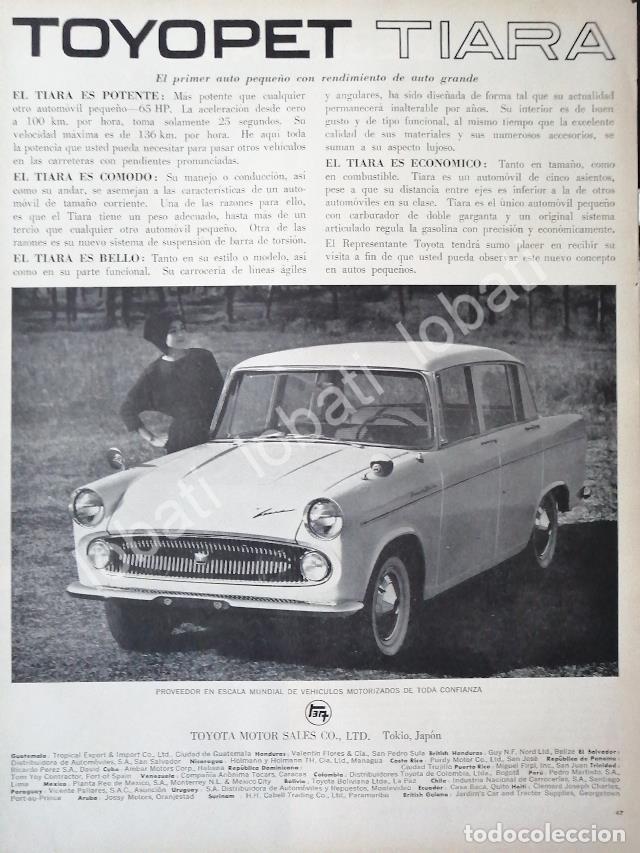 Coleccionismo de carteles: CARTEL ANTIGUO ORIGINAL DE AUTOS TOYOTA TOYOPET TIARA 1961 /231