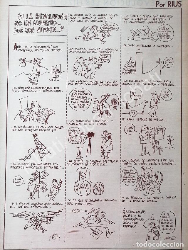 Sammeln von Plakaten: CARTEL ANTIGUO ORIGINAL DE CARICATURA VINTAGE. RIUS. SI LA REVOLUCION NO HA MUERTO POR QUE APESTA 19