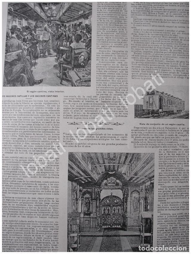 Sammeln von Plakaten: CARTEL ANTIGUO ORIGINAL DE RESE&Ntilde;A DEL TREN DE SIBERIA RUSO 1897 FERROCARRIL