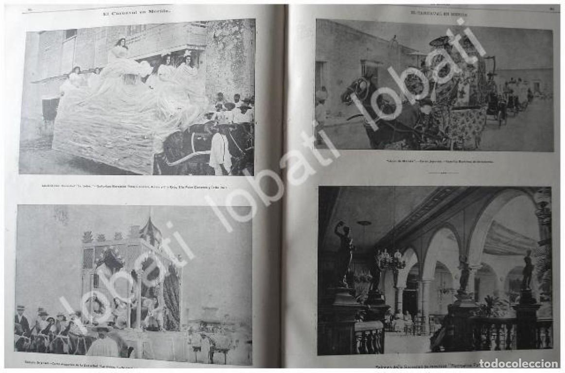Sammeln von Plakaten: CARTEL ANTIGUO ORIGINAL DE EL CARNAVAL DE MERIDA 1897, FAMILIA ANCONA CAMARA Y OTROS