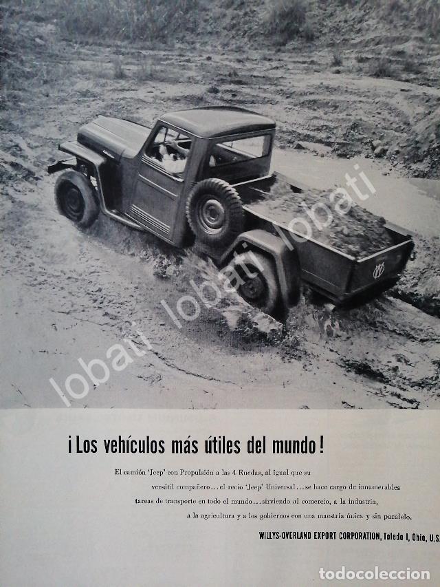 Sammeln von Plakaten: CARTEL ANTIGUO ORIGINAL DE AUTOS PICKUP WILLYS 1953 /255