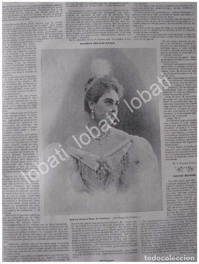 Sammeln von Plakaten: CARTEL ANTIGUO ORIGINAL DE BEATRIZ REDO VEGA DE ZALDIVAR 1897 FOTOGRAFIA DE VALLETO HNOS. /ASM