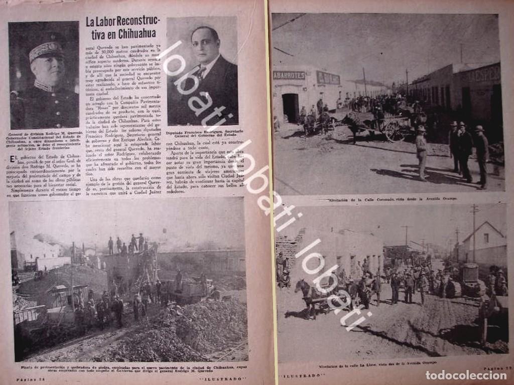 Sammeln von Plakaten: CARTEL ANTIGUO ORIGINAL DE RODRIGO QUEVEDO MORENO Y SUS OBRAS EN CHIHUAHUA 1934 /PLT