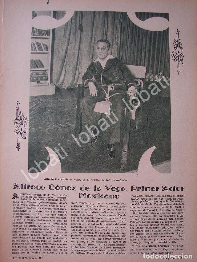 Sammeln von Plakaten: CARTEL ANTIGUO ORIGINAL DE EL ACTOR ALFREDO GOMEZ DE LA VEGA 1931 / FEP
