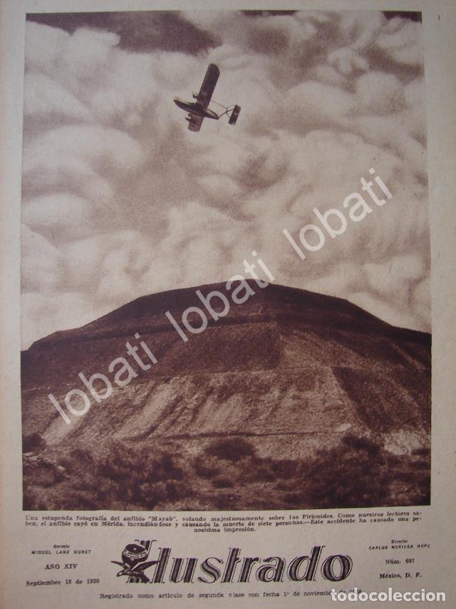 Sammeln von Plakaten: CARTEL ANTIGUO ORIGINAL DE EL ACCIDENTE DEL AVION EL MAYAB SEP 1930 / AVIACION