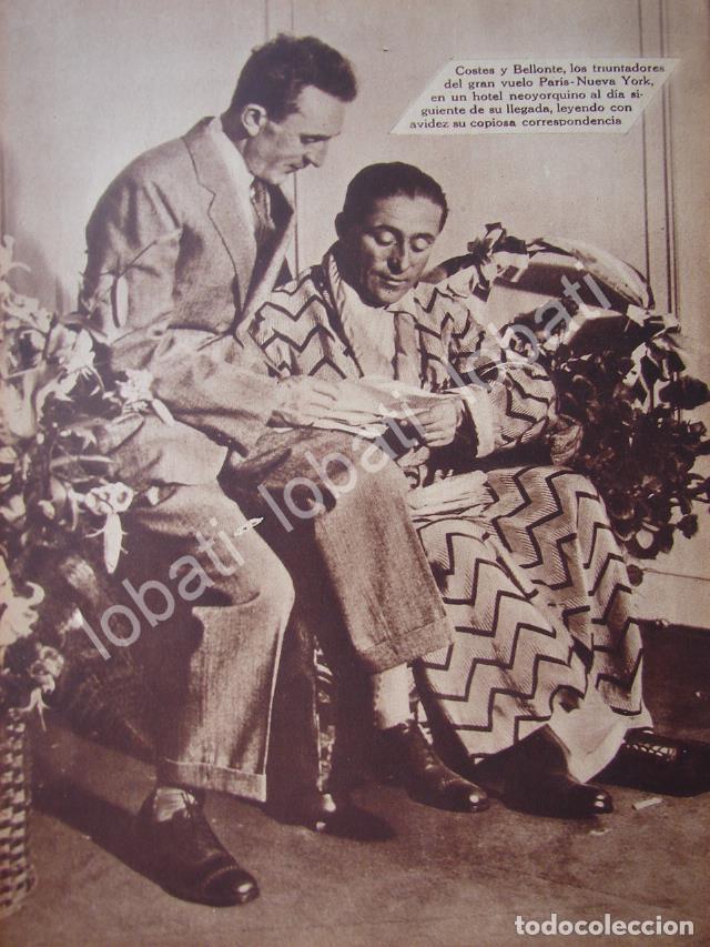 Sammeln von Plakaten: CARTEL ANTIGUO ORIGINAL DE DIEUDONNE COSTES Y MAURICE BELLONTES, PILOTOS 1930 / AVIACION