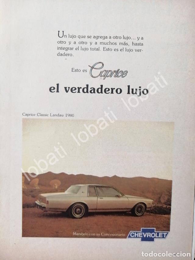 Sammeln von Plakaten: CARTEL ANTIGUO ORIGINAL DE MINI CARTEL AUTOS CHEVROLET CAPRICE CLASSIC LANDAU 1980 /565