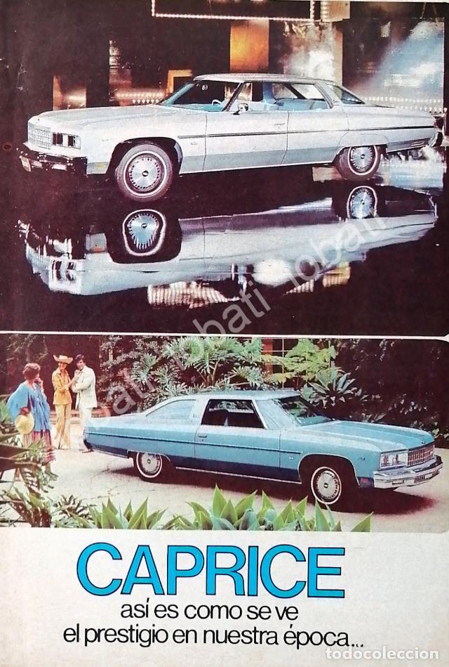 Sammeln von Plakaten: CARTEL ANTIGUO ORIGINAL DE MINI CARTEL AUTOS CHEVROLET caprice 1976 /571