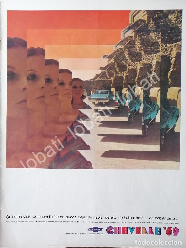 Sammeln von Plakaten: CARTEL ANTIGUO ORIGINAL DE AUTOS CHEVROLET IMPALA 1969 /586