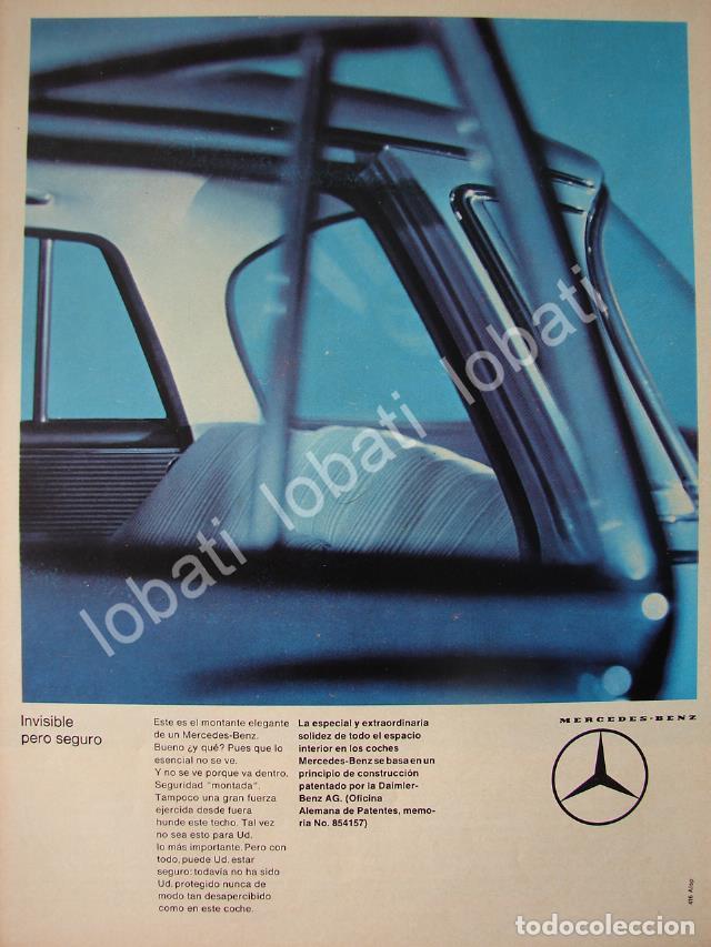 Sammeln von Plakaten: CARTEL ANTIGUO ORIGINAL DE AUTOS MERCEDES BENZ SE 1964 /301