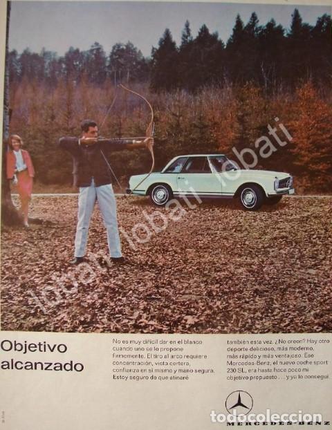 Sammeln von Plakaten: CARTEL ANTIGUO ORIGINAL DE AUTOS MERCEDEZ BENZ 230 SL 1964 /308