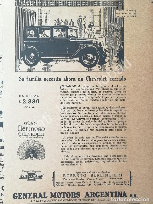 Sammeln von Plakaten: CARTEL ANTIGUO ORIGINAL DE DE AUTOS CHEVROLET SEDAN 1927 /595