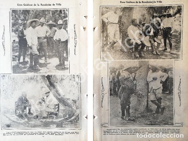 Poster collecting: CARTEL ANTIGUO ORIGINAL DE NOTA ANTIGUA PANCHO VILLA SE RINDE 1920