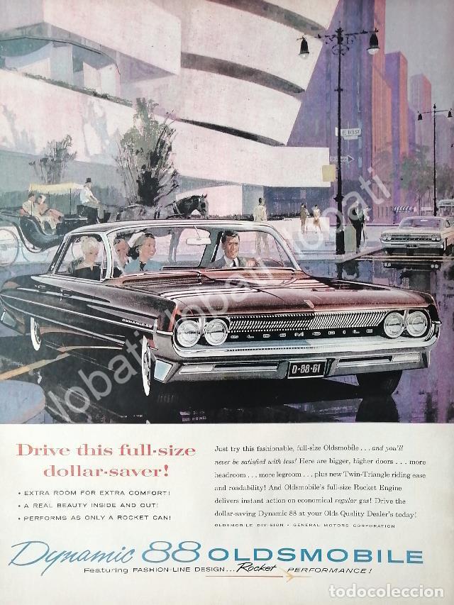 Sammeln von Plakaten: CARTEL ANTIGUO ORIGINAL DE AUTOS GM OLDSMOBILE DYNAMIC 88 1961 /622