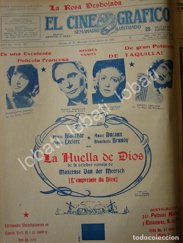 Sammeln von Plakaten: CARTEL ANTIGUO ORIGINAL DE PELICULA LA HUELLA DE DIOS 1941 /RARO