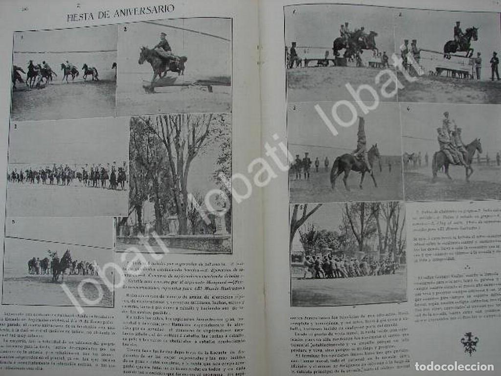 Collezionismo di affissi: CARTEL ANTIGUO ORIGINAL DE CONCURSO ECUESTRE EN ACADEMIA MILIAR 1909 /MILITARIA