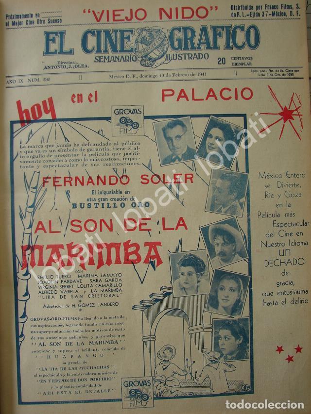 Collezionismo di affissi: CARTEL ANTIGUO ORIGINAL DE ESTRENO DE LA PELICULA AL SON DE LA MARIMBA 1941