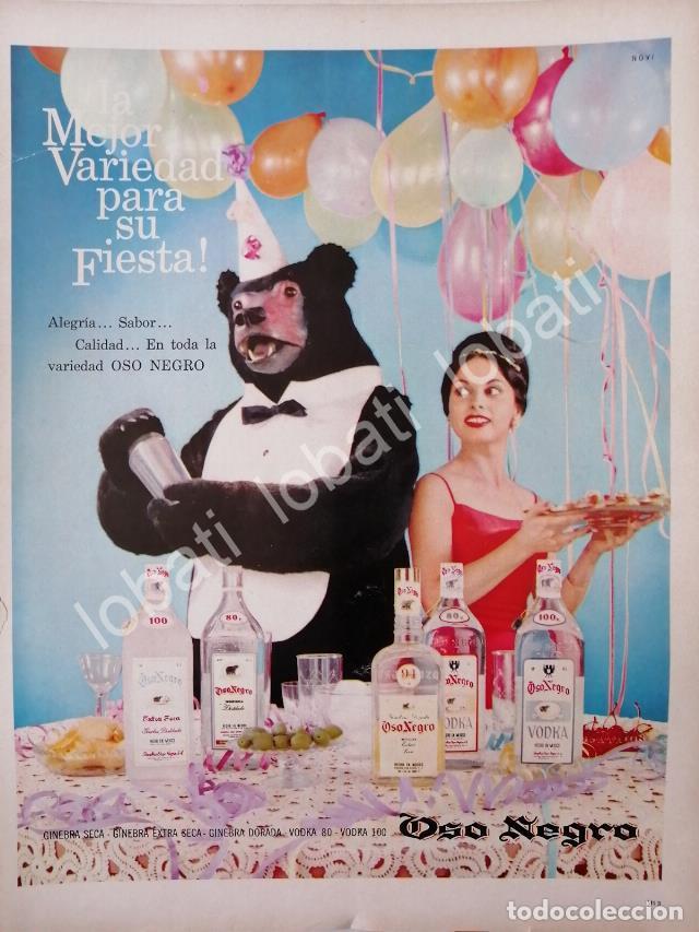 Collezionismo di affissi: CARTEL ANTIGUO ORIGINAL DE GINEBRA OSO NEGRO 1964 /V323