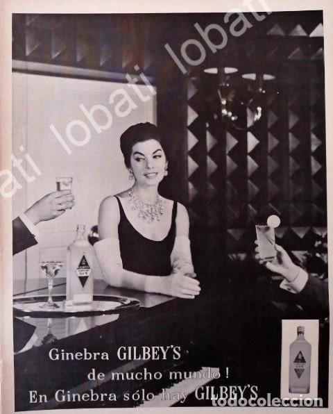 Collezionismo di affissi: CARTEL ANTIGUO ORIGINAL DE GINEBRA GILBEYS 1959 /V327
