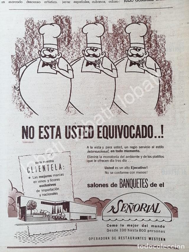 Sammeln von Plakaten: CARTEL ANTIGUO ORIGINAL DE BANQUETES SE&Ntilde;ORIAL 1970, RESTAURANTES WESTERN S.A /541