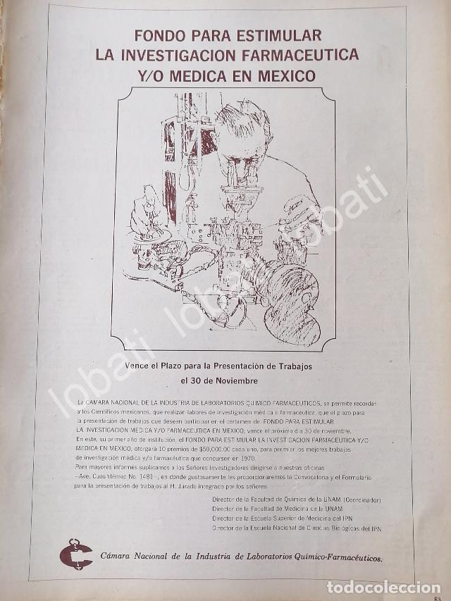 Sammeln von Plakaten: CARTEL ANTIGUO ORIGINAL DE CAMARA NACIONAL DE LA INDUSTRIA DE LABORATORIOS QUIMICO FARMACEUTICOS 196
