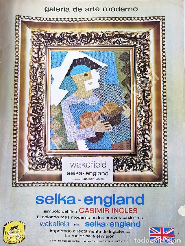 Sammeln von Plakaten: CARTEL ANTIGUO ORIGINAL DE CASIMIRES SELKA WAKEFIELD, TEXTIL LANERA S.A 1970 /556/ ROPA