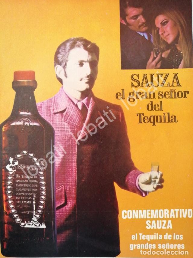 Sammeln von Plakaten: CARTEL ANTIGUO ORIGINAL DE TEQUILA SAUZA CONMEMORATIVO 1969 /V343