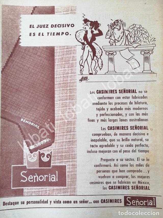 Sammeln von Plakaten: CARTEL ANTIGUO ORIGINAL DE TELAS, CASIMIRES SE&Ntilde;ORIAL, DIBUJO DE ARIAS BERNAL 1956 /566
